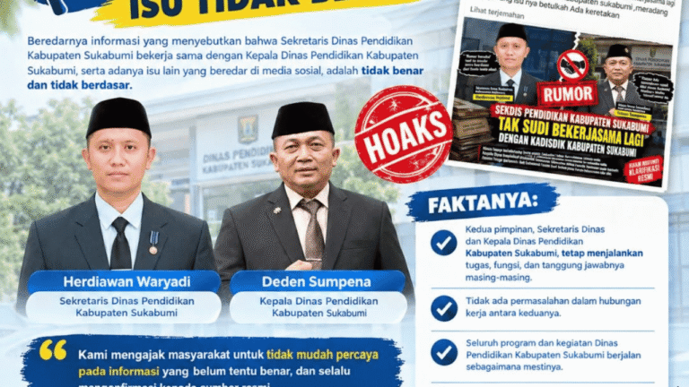 Sekdis Pendidikan Sukabumi Bantah Isu Keretakan Hubungan Kerjanya dengan Kadisdik
